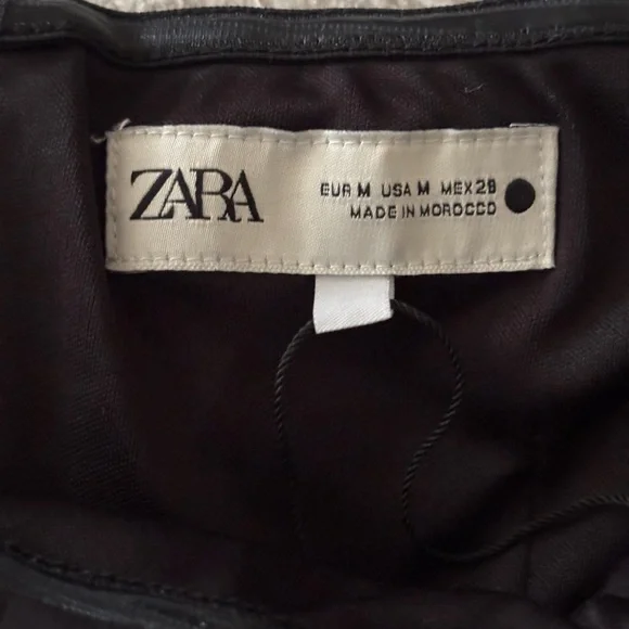 Zara Elegant Strapless Black Maxi Dress Size M - Picture 8 of 11